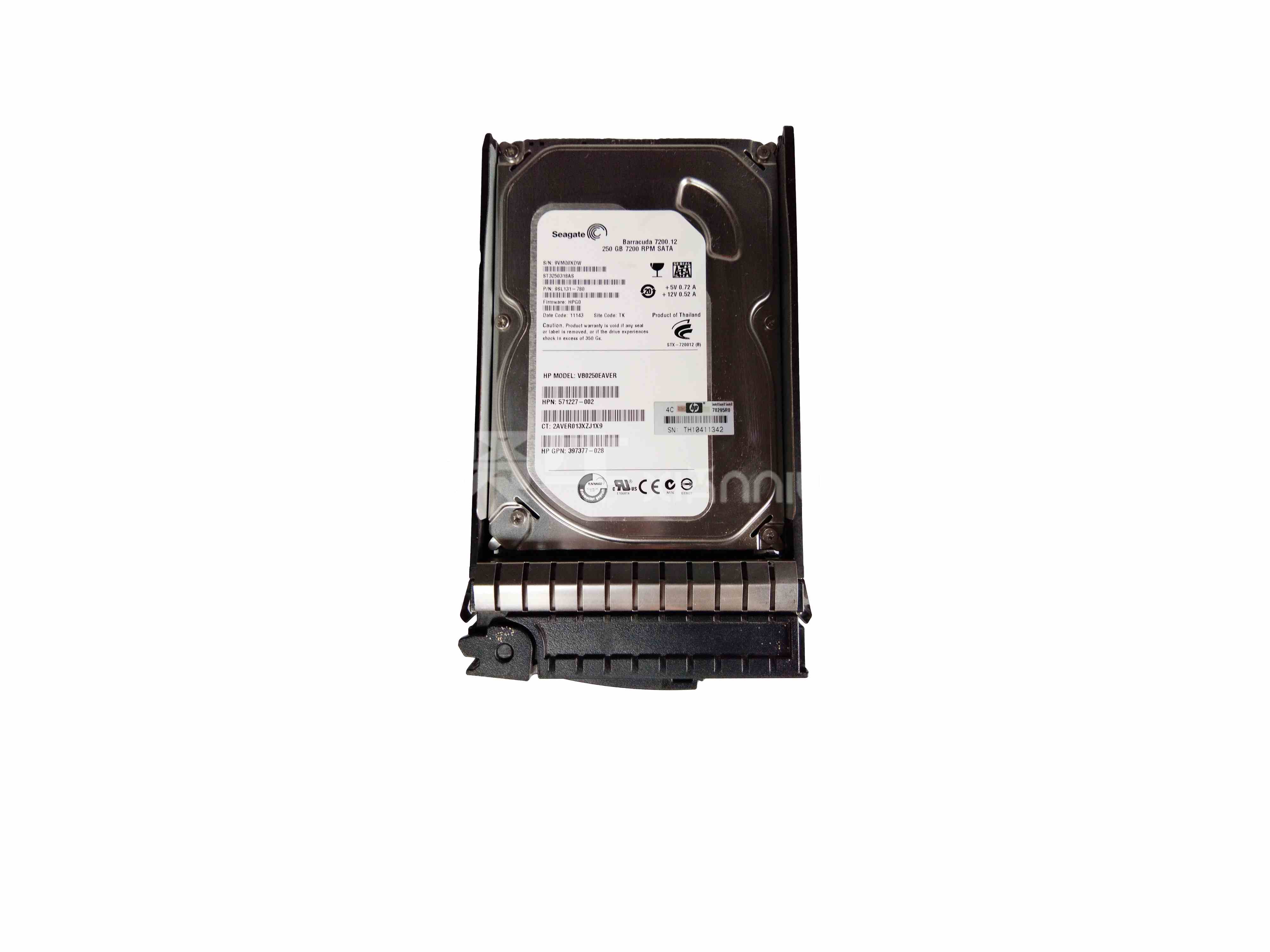 HP 250G 7.2k 3.5 SATA 硬盘 571516-001