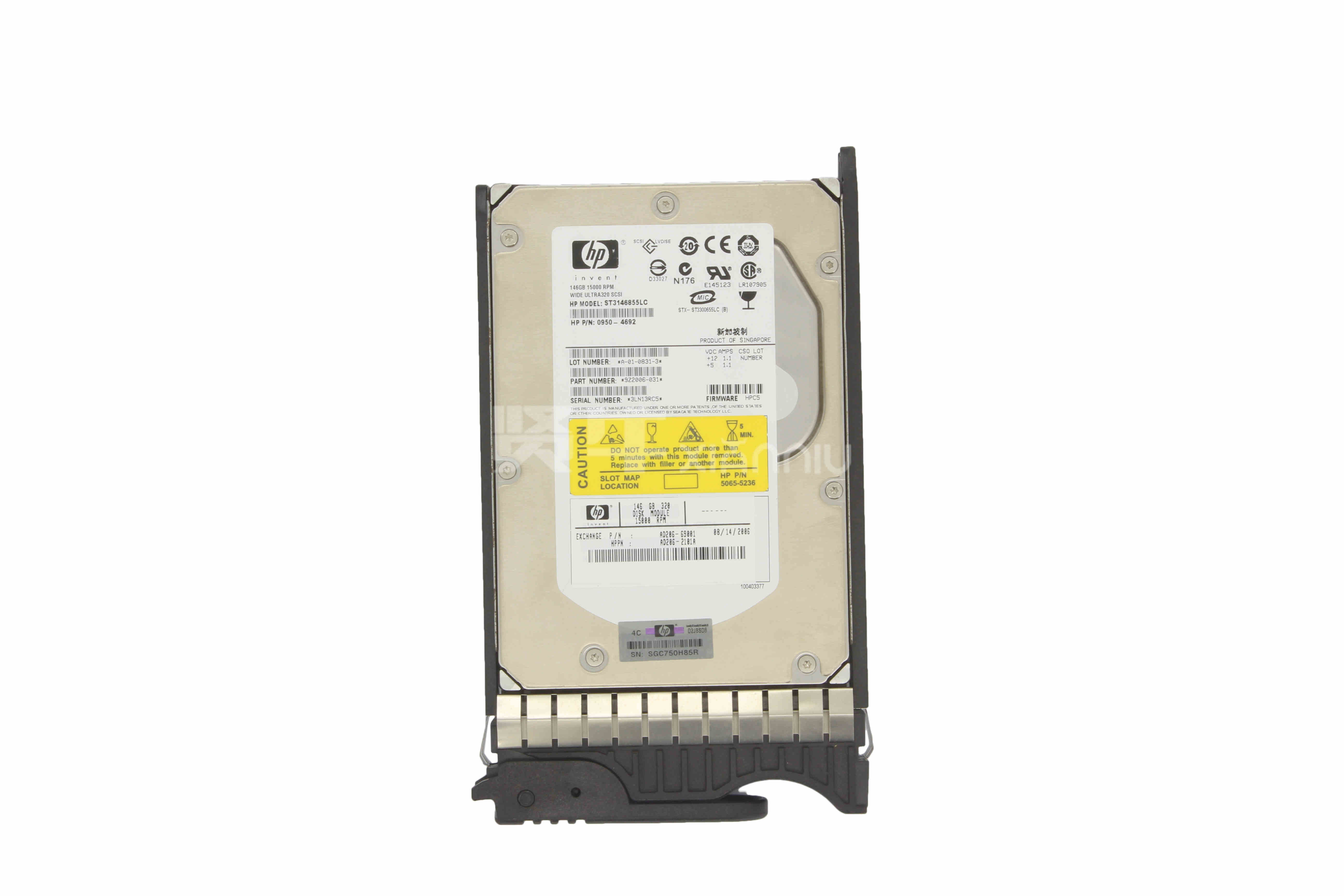 HP 0950-4692 146GB 15K SCSI 硬盘  AD206-69001